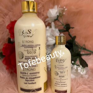 Original easy glow gold body lotion 500ml  and serum x1